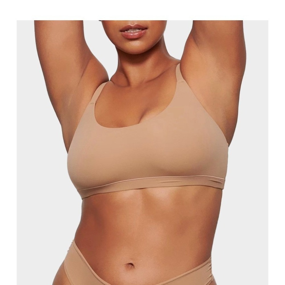 SKIMS Fits Everybody Scoop Neck Bralette Clay BR-SCN-2025 Large NWT L